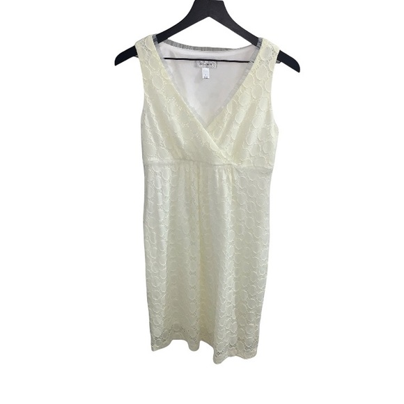 dressbarn Dresses & Skirts - DRESSBARN Cream Lace Knit Dress Size 6